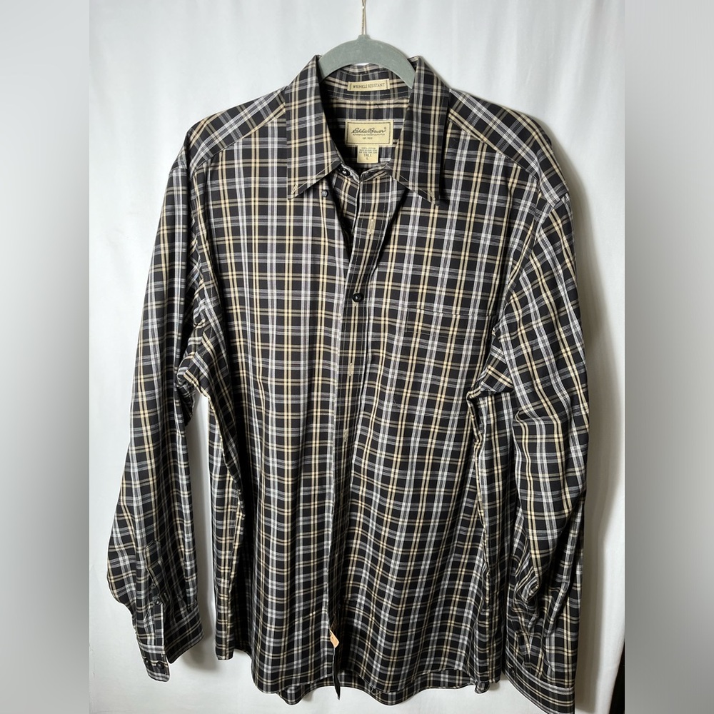 Eddie Bauer Tall Large Button Down Dress Shirt